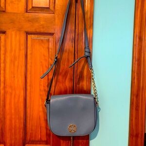 Tory Burch Blue Leather Crossbody Bag